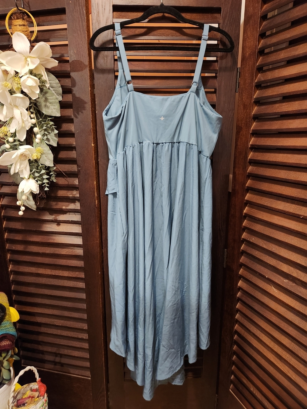HALARA Teal Ruffled High-Low Sundress - Picture 4 of 4